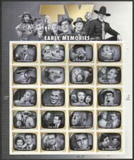 #4414 44c Early TV Memories Full Sheet, VF OG NH