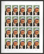 #4475 44c Mother Teresa Full Sheet, VF OG NH