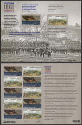 #4522 - 23 Forever Civil War 1861 Full Sheet, VF OG NH