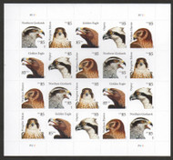 #4608 - 12a 85c Birds of Prey Full Sheet, VF OG NH