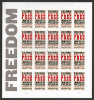 #4721 Forever Emancipation Proclamation Full Sheet, VF OG NH