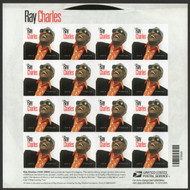 #4807 Forever Ray Charles Full Sheet, VF OG NH