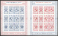 #5062 - 63 Forever World Stamp Show - NY 2016 Full Sheet, VF OG NH
