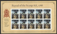 #5064 Forever Repeal of the Stamp Act, 1766 Full Sheet, VF OG NH