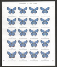 #5136 Non-Machineable Surcharge Eastern Tailed-Blue Butterfly Full Sheet, VF OG NH