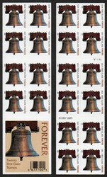 #4125c Forever Liberty Bells Complete Booklet Pane of 20, VF OG NH