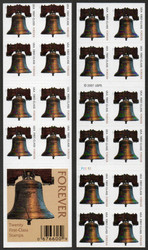 #4126a Forever Liberty Bells Complete Booklet Pane of 20, VF OG NH