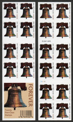 #4126e Forever Liberty Bells Complete Booklet Pane of 20, VF OG NH