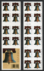 #4127a Forever Liberty Bells Complete Booklet Pane of 20, VF OG NH