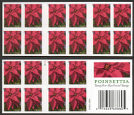 #4816a Forever Poinsettia Complete Booklet Pane of 20, VF OG NH