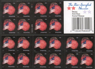 #4855a Forever Star Spangled Banner Complete Booklet Pane of 20, VF OG NH