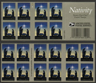 #5144a Forever Nativity Complete Booklet Pane of 20, VF OG NH