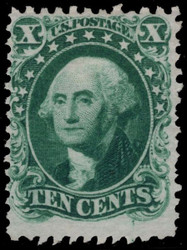#  43 F/VF mint no gum as issued, NH, w/CROWE (04/24) CERT, wonderful color, as few shortly perforations that is a norm for this issue, SUPER!