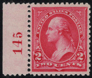 # 252 XF-SUPERB OG LH, w/CROWE (02/24) CERT, plate number single, an outstanding single, FRESH COLOR!