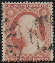 #  26 F-VF, town and grid cancel, vivid color!