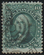 #  89 F-VF, target and town cancels, robust color!