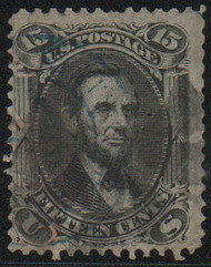#  98 Fine, blue, red and black cancels, very neat!