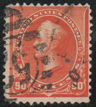 # 229 F-VF, number cancel, eye popping color!