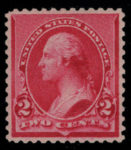 # 220c SUPERB OG VVLH, w/CROWE (01/24) CERT, a most impressive stamp with the cap on the TWO's variety,  this variety does not come well centered,  a condition rarity, SUPER GEM!
