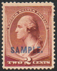 # 210S VF/XF OG Hr's, Sample overprint, Type K, bold color, SELECT!