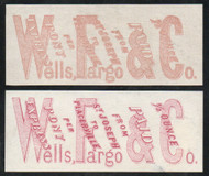 Local #143L Wells Fargo Pony Express labels, 2 different nice color!