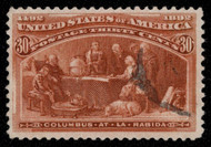 # 239 VF, w/PF (GRADED 75 (08/23 )) CERT, looks a bit nicer to us, fainter cancel, bold vivid color, Super!