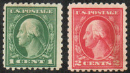 # 424 - 425 F-VF OG LH, vivid colors, nice set!