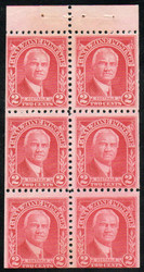 Canal Zone #106a F-VF OG NH, Booklet Pane of 6, vivid color!