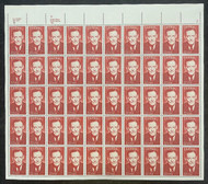 #2239 VF OG NH, 22c T.S. Eliot Full Sheet, vivid color!