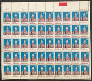 #2337 VF OG NH, 22c Pennsylvania Full Sheet, vibrant colors!