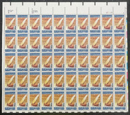 #2360 VF OG NH, 22c Signing of the Constitution Full Sheet, vivid color!
