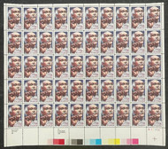 #2411 VF OG NH, 25c Toscanini Full Sheet, bold colors!