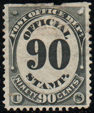 #O 56 VF OG Hr, bold color, small thin, neat!