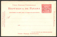Canal Zone #UX1 VF Mint Postcard, thins on back, vivid color!