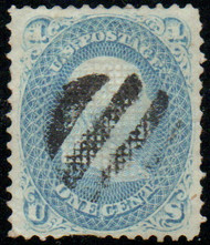 #  92 VF/XF, cork cancel, pretty color, SELECT!