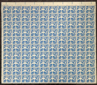 #C 51 VF OG NH, 7c Blue Air Mail Full Sheet of 100, pretty color! STOCK PHOTO