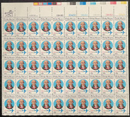 #C 98A VF/XF OG NH, 40c Philip Mazzei Full Sheet of 50, nicely centered, SELECT!