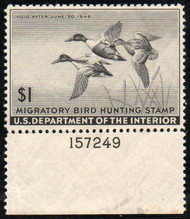 #RW12 VF OG NH, plate number single, nice!