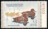 #RW27 VF OG NH, plate number single, Nice!