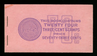 # 807a BK103 73c Complete Booklet, Stock Photo