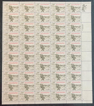 #2154 VF/XF OG NH, 22c Veterans World War I Full Sheet, rich color, CHOICE!