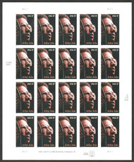 #3936 VF/XF NH, 37c Arthur Ashe Full Sheet, bold color, SELECT!