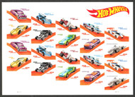 #5321 - 5330 VF NH, Forever Hot Wheels Full Sheet, vivid colors! STOCK PHOTO