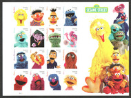 #5394a - p VF NH, Forever Sesame Street Full Sheet, bright colors! STOCK PHOTO