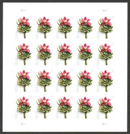 #5457 VF/XF NH, Forever Contemporary Boutonniere Full Sheet, very nice, CHOICE!