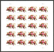 #5458 VF/XF NH, Two Ounce Garden Corsage Full Sheet, pretty sheet, SELECT!