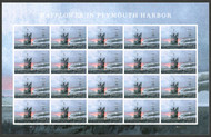 #5524 VF/XF NH, Forever Mayflower in Plymouth Harbor Full Sheet, vivid colors, CHOICE!