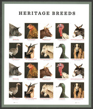 #5583 - 5592 VF NH, Forever Heritage Breeds Full Sheet, very fresh! STOCK PHOTO