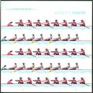 #5694 - 5697 VF/XF NH, Forever Women's Rowing Full Sheet, very neat, CHOICE!