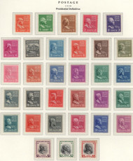 # 803 - 834 VF OG NH, Complete set of Presidential's, Fresh color!